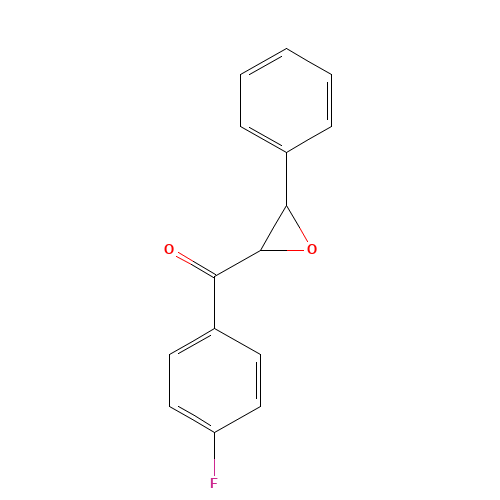 2-(4-FLUOROBENZOYL)-3-PHENYLOXIRANE 98 (CAS: 51477-11-3) - Chemical Structure and Molecular Formula 
