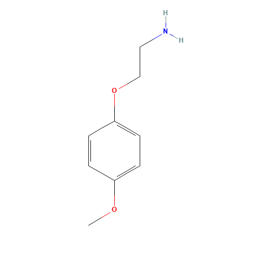 2-(4-METHOXYPHENOXY)ETHYLAMINE (CAS: 50800-92-5) - Chemical Structure and Molecular Formula 