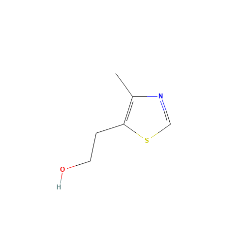 5-(2-Hydroxyethyl)-4-methylthiazole (CAS: 137-00-8) - Chemical Structure and Molecular Formula 