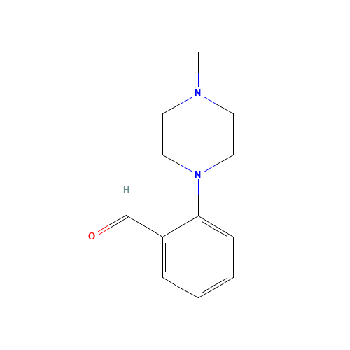 2-(4-METHYLPIPERAZINO)BENZALDEHYDE (CAS: 85803-62-9) - Chemical Structure and Molecular Formula 