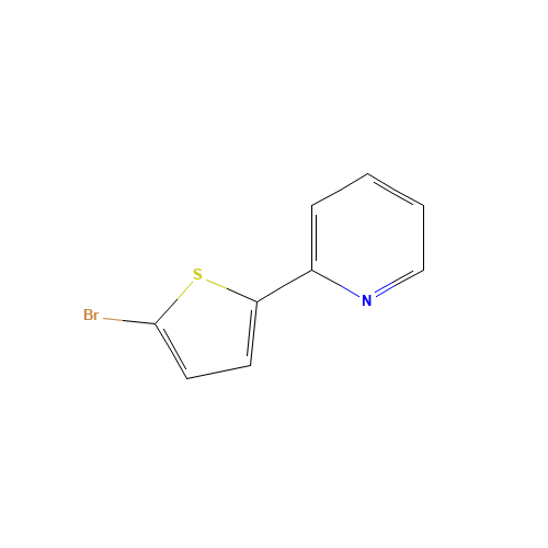 2-(5-BROMO-2-THIENYL)PYRIDINE (CAS: 123784-07-6) - Chemical Structure and Molecular Formula 