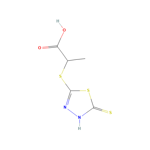 2-(5-MERCAPTO-1,3,4-THIADIAZOL-2-YLTHIO)PROPIONIC ACID (CAS: 60725-23-7) - Related Chemical Product