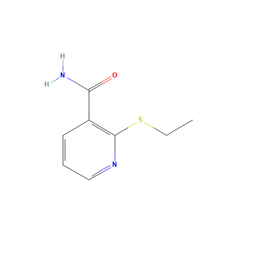 2-(ETHYLTHIO)NICOTINAMIDE (CAS: 175135-27-0) - Chemical Structure and Molecular Formula 