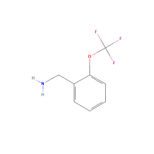 2-(TRIFLUOROMETHOXY)BENZYLAMINE (CAS: 175205-64-8) - Chemical Structure and Molecular Formula 