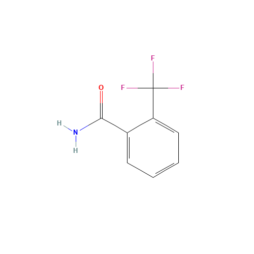 2-(TRIFLUOROMETHYL)BENZAMIDE (CAS: 360-64-5) - Chemical Structure and Molecular Formula 
