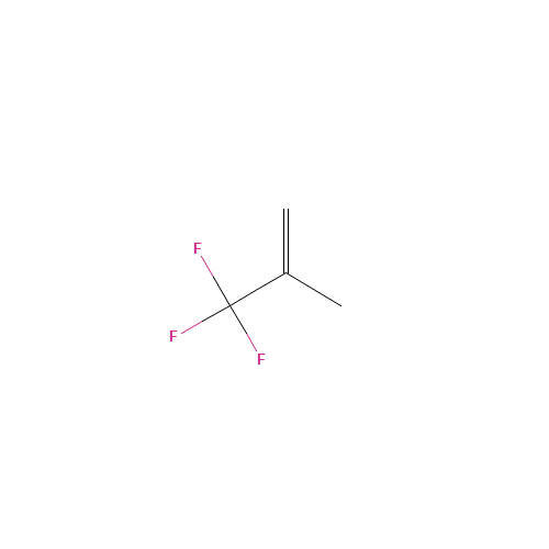 2-(TRIFLUOROMETHYL)PROPENE (CAS: 374-00-5) - Chemical Structure and Molecular Formula 