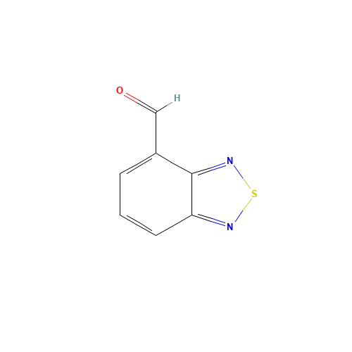 2,1,3-BENZOTHIADIAZOLE-4-CARBALDEHYDE (CAS: 5170-68-3) - Chemical Structure and Molecular Formula 