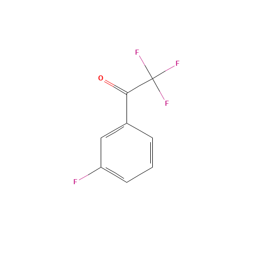 2,2,2,3'-TETRAFLUOROACETOPHENONE (CAS: 708-64-5) - Chemical Structure and Molecular Formula 