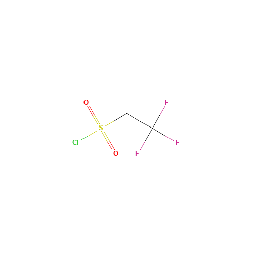 2,2,2-TRIFLUOROETHANESULFONYL CHLORIDE (CAS: 1648-99-3) - Chemical Structure and Molecular Formula 