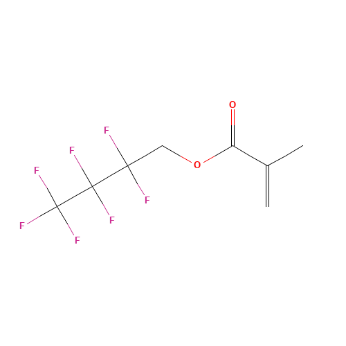 1H,1H-HEPTAFLUOROBUTYL METHACRYLATE (CAS: 13695-31-3) - Chemical Structure and Molecular Formula 