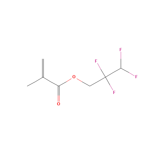 2,2,3,3-Tetrafluoropropyl methacrylate (CAS: 45102-52-1) - Chemical Structure and Molecular Formula 