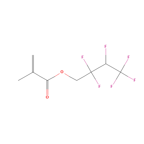 2,2,3,4,4,4-Hexafluorobutyl methacrylate (CAS: 36405-47-7) - Chemical Structure and Molecular Formula 