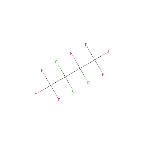 HEPTAFLUORO-2,3,3-TRICHLOROBUTANE (CAS: 335-44-4) - Chemical Structure and Molecular Formula 