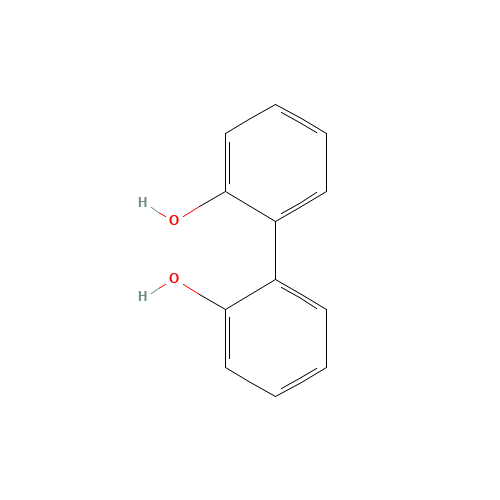 2,2'-Biphenol (CAS: 1806-29-7) - Chemical Structure and Molecular Formula 
