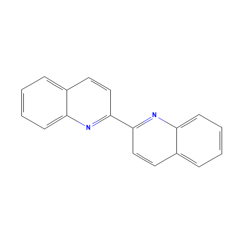 2,2'-Biquinoline (CAS: 119-91-5) - Chemical Structure and Molecular Formula 