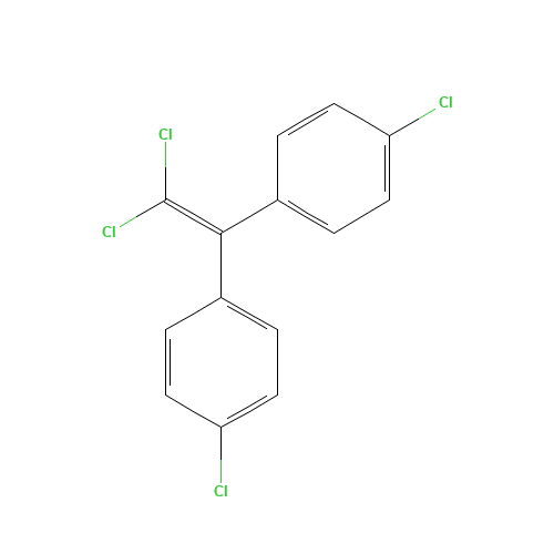 4,4'-DDE (CAS: 72-55-9) - Chemical Structure and Molecular Formula 