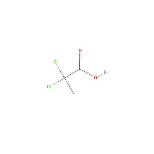 2,2-Dichloropropionic acid (CAS: 75-99-0) - Chemical Structure and Molecular Formula 