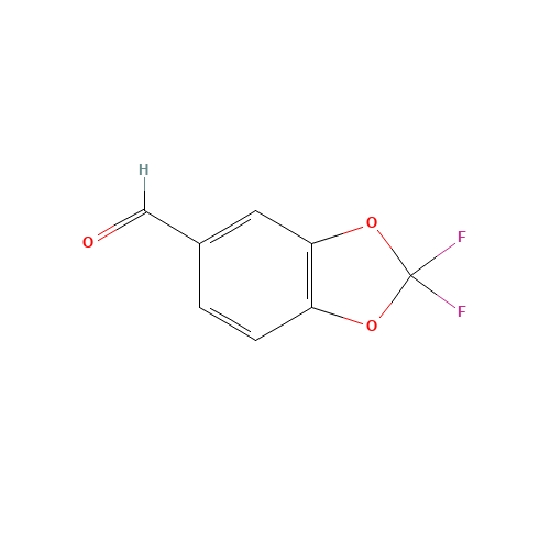 2,2-Difluorobenzodioxole-5-carboxaldehyde (CAS: 656-42-8) - Related Chemical Product