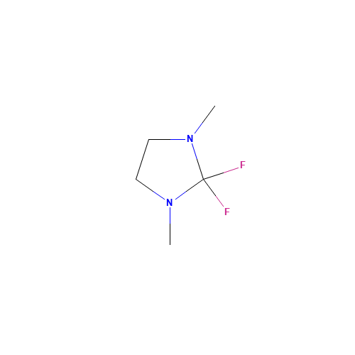 2,2-Difluoro-1,3-dimethylimidazolidine (CAS: 220405-40-3) - Chemical Structure and Molecular Formula 