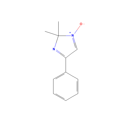 2,2-DIMETHYL-4-PHENYL-2H-IMIDAZOLE-1-OXIDE (CAS: 123557-86-8) - Chemical Structure and Molecular Formula 