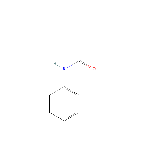 2,2,2-TRIMETHYLACETANILIDE (CAS: 6625-74-7) - Chemical Structure and Molecular Formula 
