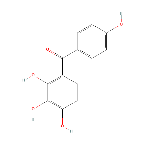 2,3,4,4'-Tetrahydroxybenzophenone (CAS: 31127-54-5) - Chemical Structure and Molecular Formula 