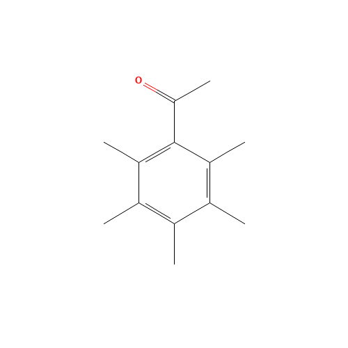 2',3',4',5',6'-PENTAMETHYLACETOPHENONE (CAS: 2040-01-9) - Chemical Structure and Molecular Formula 