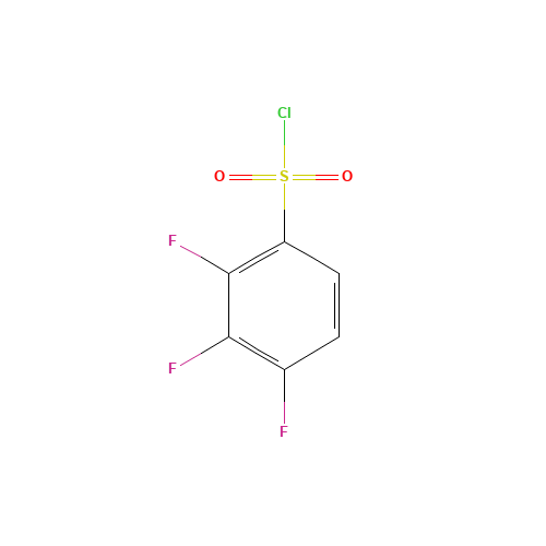 2,3,4-TRIFLUOROBENZENESULFONYL CHLORIDE (CAS: 175278-08-7) - Chemical Structure and Molecular Formula 
