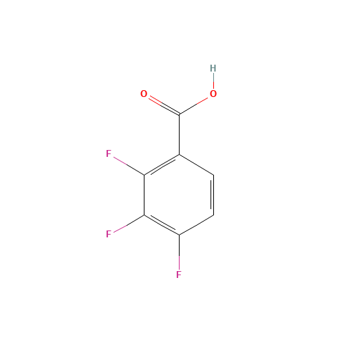 2,3,4-Trifluorobenzoic acid (CAS: 61079-72-9) - Chemical Structure and Molecular Formula 