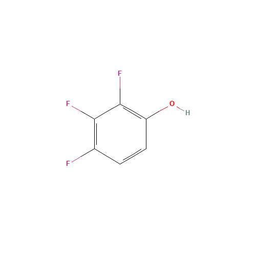 2,3,4-TRIFLUOROPHENOL (CAS: 2822-41-5) - Chemical Structure and Molecular Formula 