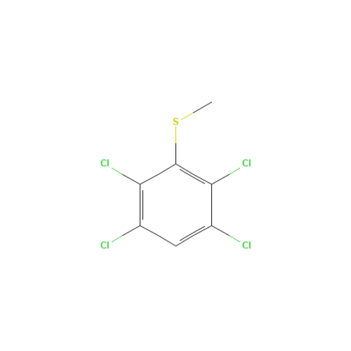 2,3,5,6-TETRACHLOROTHIOANISOLE (CAS: 68671-90-9) - Chemical Structure and Molecular Formula 