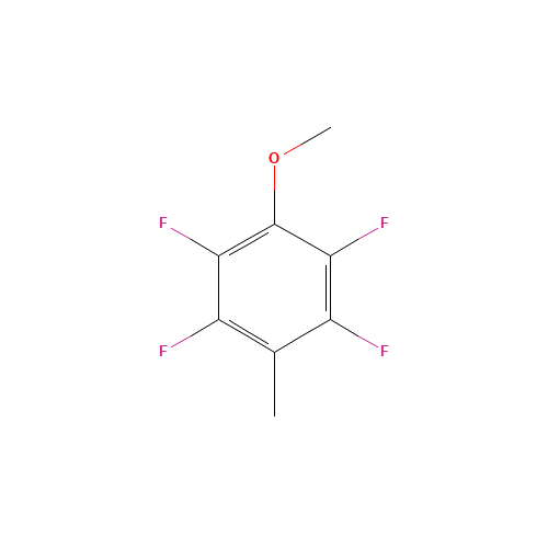 2,3,5,6-TETRAFLUORO-4-METHYLANISOLE (CAS: 3150-40-1) - Chemical Structure and Molecular Formula 