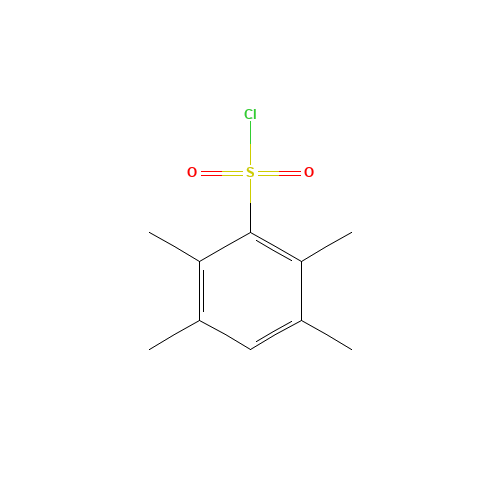 2,3,5,6-TETRAMETHYLBENZENESULFONYL CHLORIDE (CAS: 60706-63-0) - Chemical Structure and Molecular Formula 