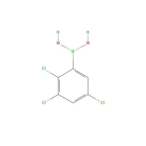 2,3,5-TRICHLOROBENZENEBORONIC ACID (CAS: 212779-19-6) - Chemical Structure and Molecular Formula 
