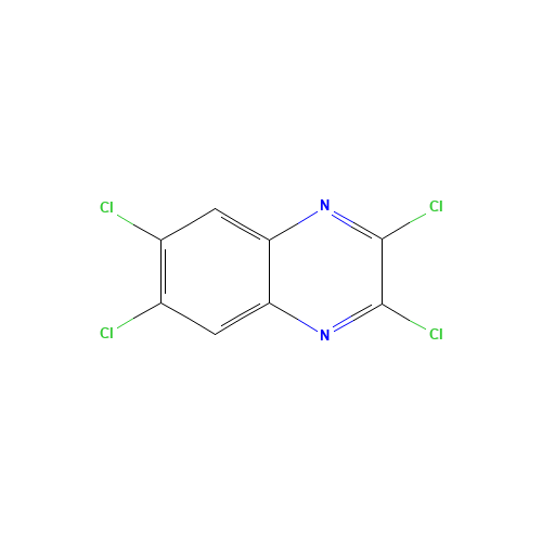 2,3,6,7-TETRACHLOROQUINOXALINE (CAS: 25983-14-6) - Chemical Structure and Molecular Formula 