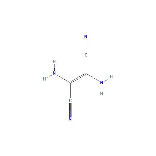 2,3-DIAMINOBUT-2-ENEDINITRILE (CAS: 18514-52-8) - Chemical Structure and Molecular Formula 