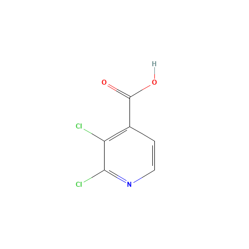 2,3-DICHLOROPYRIDINE-4-CARBOXYLIC ACID (CAS: 184416-84-0) - Chemical Structure and Molecular Formula 