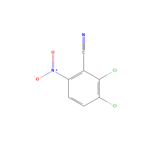 2,3-Dichloro-6-nitrobenzonitrile (CAS: 2112-22-3) - Chemical Structure and Molecular Formula 
