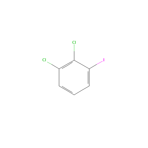 1,2-Dichloro-3-iodobenzene (CAS: 2401-21-0) - Chemical Structure and Molecular Formula 