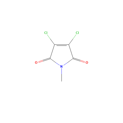 2,3-DICHLORO-N-METHYLMALEIMIDE (CAS: 1123-61-1) - Chemical Structure and Molecular Formula 