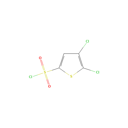 2,3-Dichlorothiophene-5-sulphonyl chloride (CAS: 126714-85-0) - Chemical Structure and Molecular Formula 
