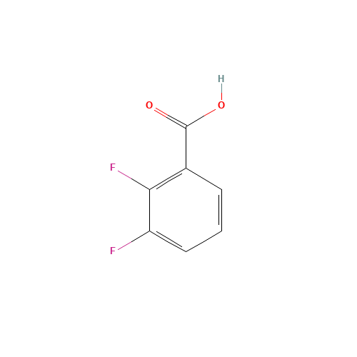 2,3-Difluorobenzoic acid (CAS: 4519-39-5) - Chemical Structure and Molecular Formula 