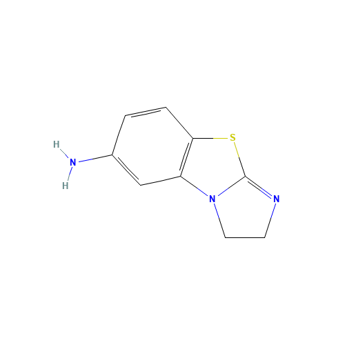 2,3-DIHYDROIMIDAZO[2,1-B]BENZOTHIAZOL-6-AMINE (CAS: 78291-99-3) - Chemical Structure and Molecular Formula 