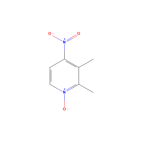 4-Nitro-2,3-lutidine-N-oxide (CAS: 37699-43-7) - Chemical Structure and Molecular Formula 