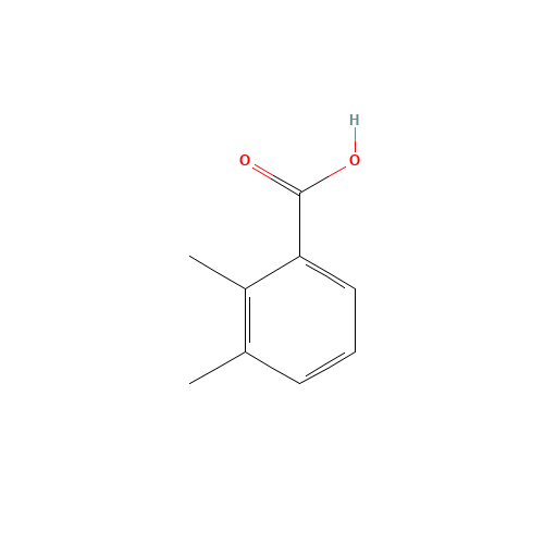 2,3-Dimethylbenzoic acid (CAS: 603-79-2) - Chemical Structure and Molecular Formula 