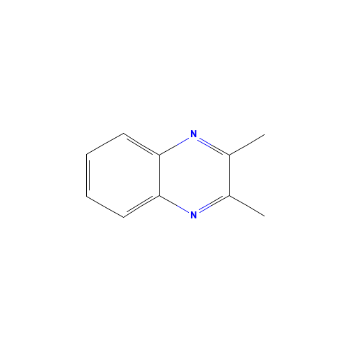 2,3-DIMETHYLQUINOXALINE (CAS: 2379-55-7) - Chemical Structure and Molecular Formula 