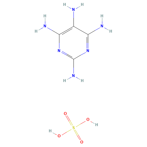 Pyrimidinetetramine sulfate (CAS: 5392-28-9) - Chemical Structure and Molecular Formula 