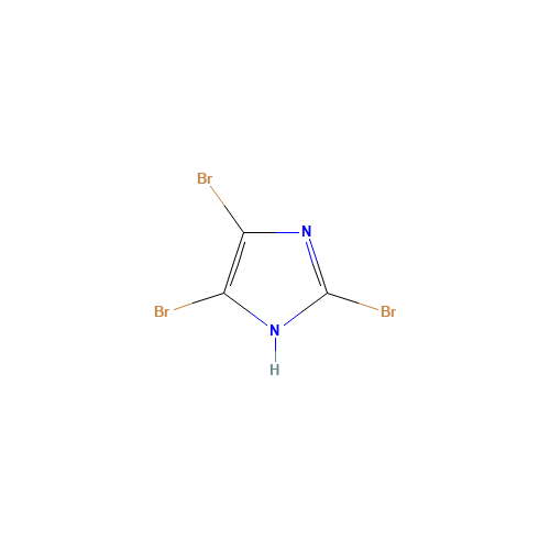 2,4,5-Tribromoimidazole (CAS: 2034-22-2) - Chemical Structure and Molecular Formula 