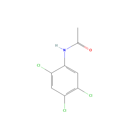 2,4,5-TRICHLOROACETANILIDE (CAS: 23627-24-9) - Chemical Structure and Molecular Formula 