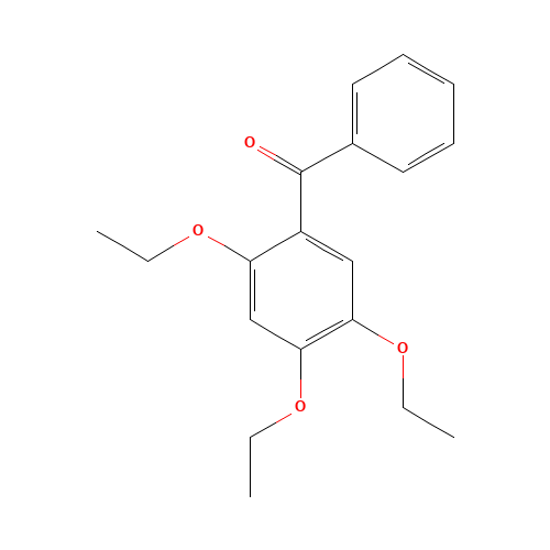 2,4,5-TRIETHOXYBENZOPHENONE (CAS: 52199-46-9) - Chemical Structure and Molecular Formula 